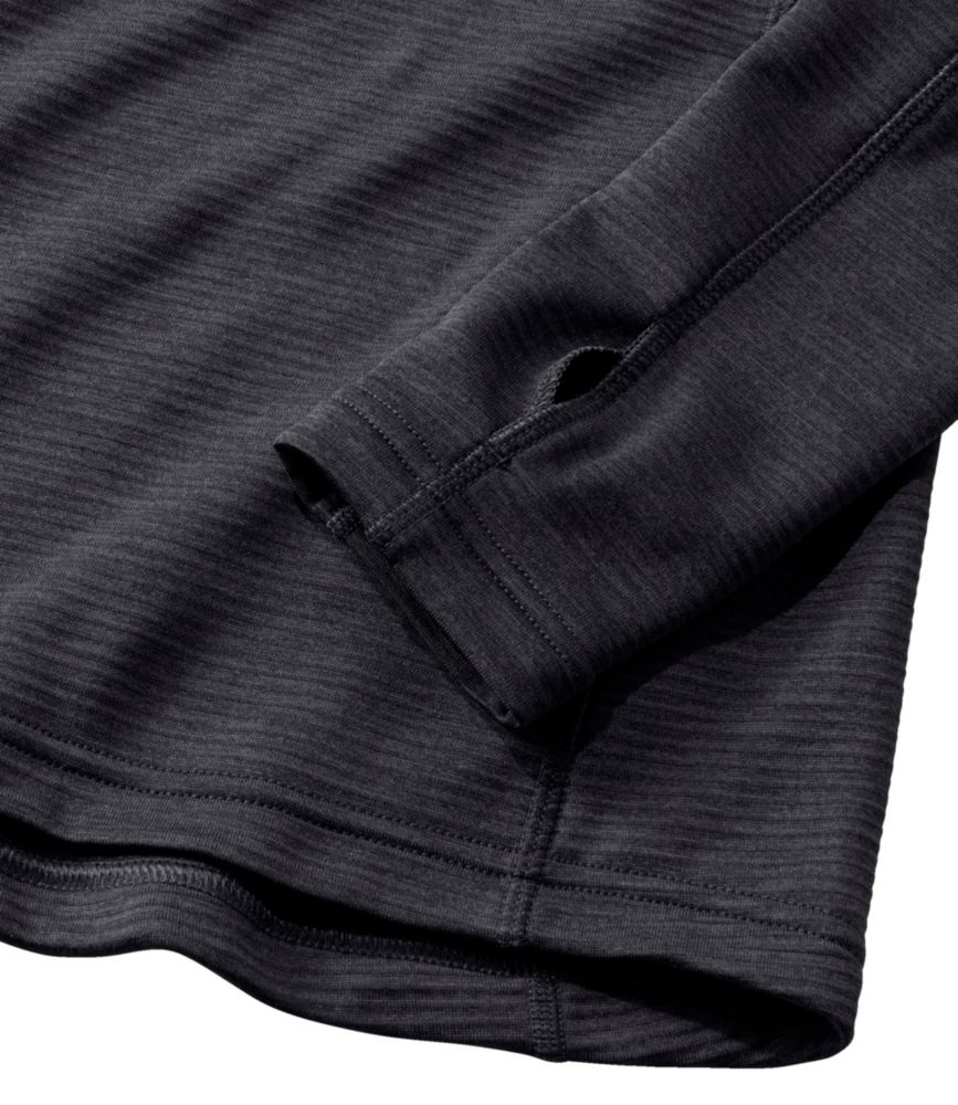 Women's L.L.Bean Midweight Base Layer Crew Top, 1/4 Zip