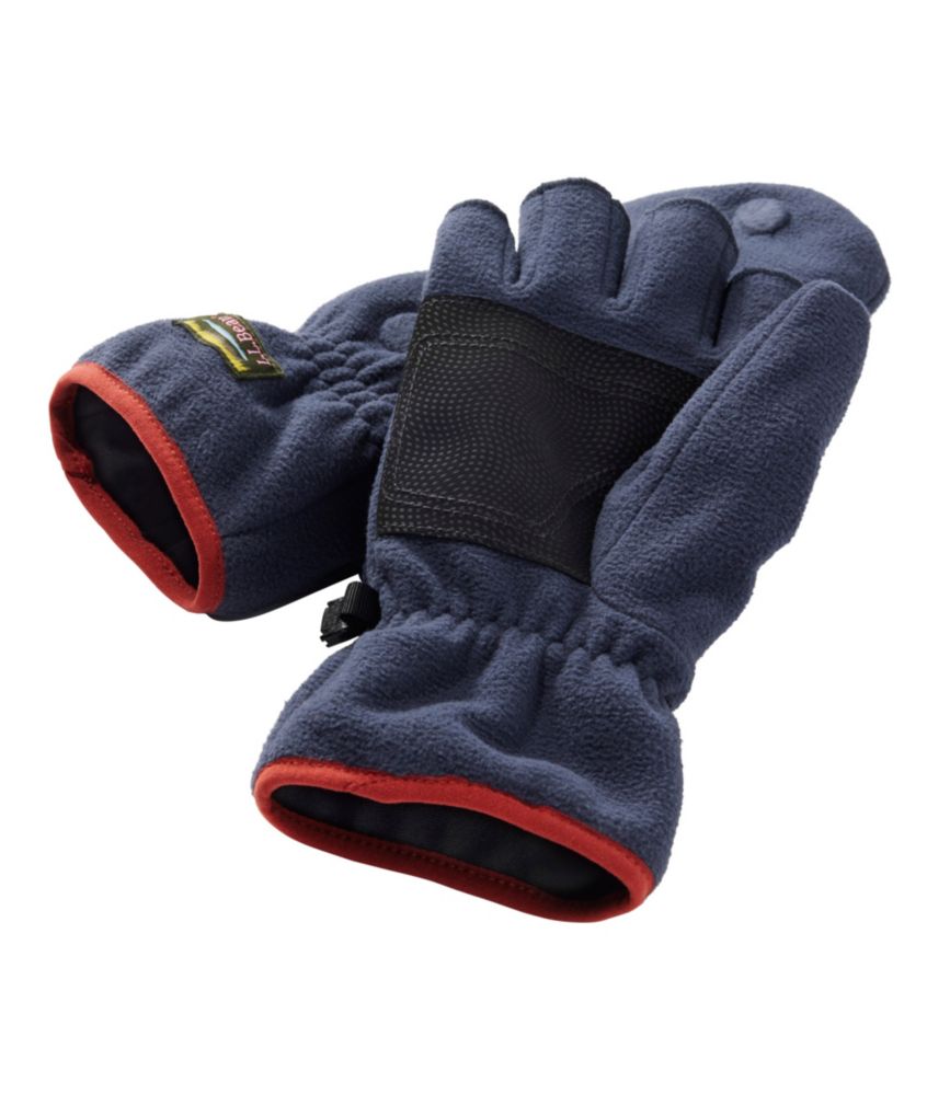 Adults' Mountain Classic Convertible Fleece Mitten, Carbon Navy, small image number 2