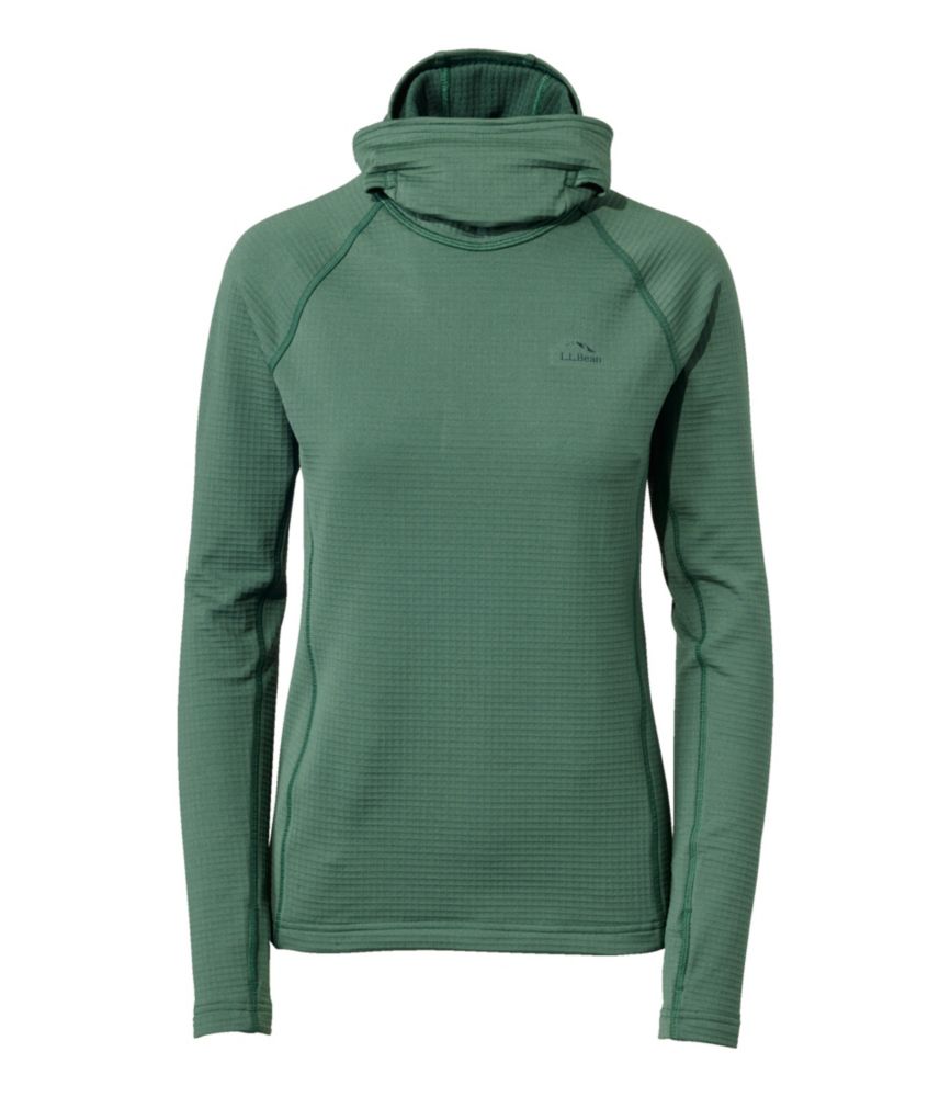 Women's L.L.Bean Heavyweight Base Layer Hoodie, Pinewood Green, small image number 1