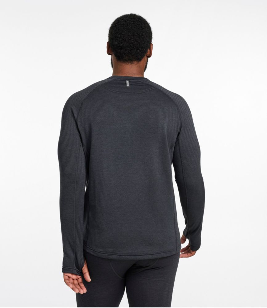 Men's L.L.Bean Midweight Base Layer Crew Top, Carbon Navy, small image number 5