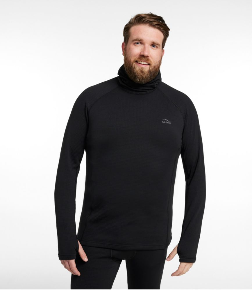 Men's L.L.Bean Heavyweight Baselayer Hoodie, Midnight Black, small image number 5