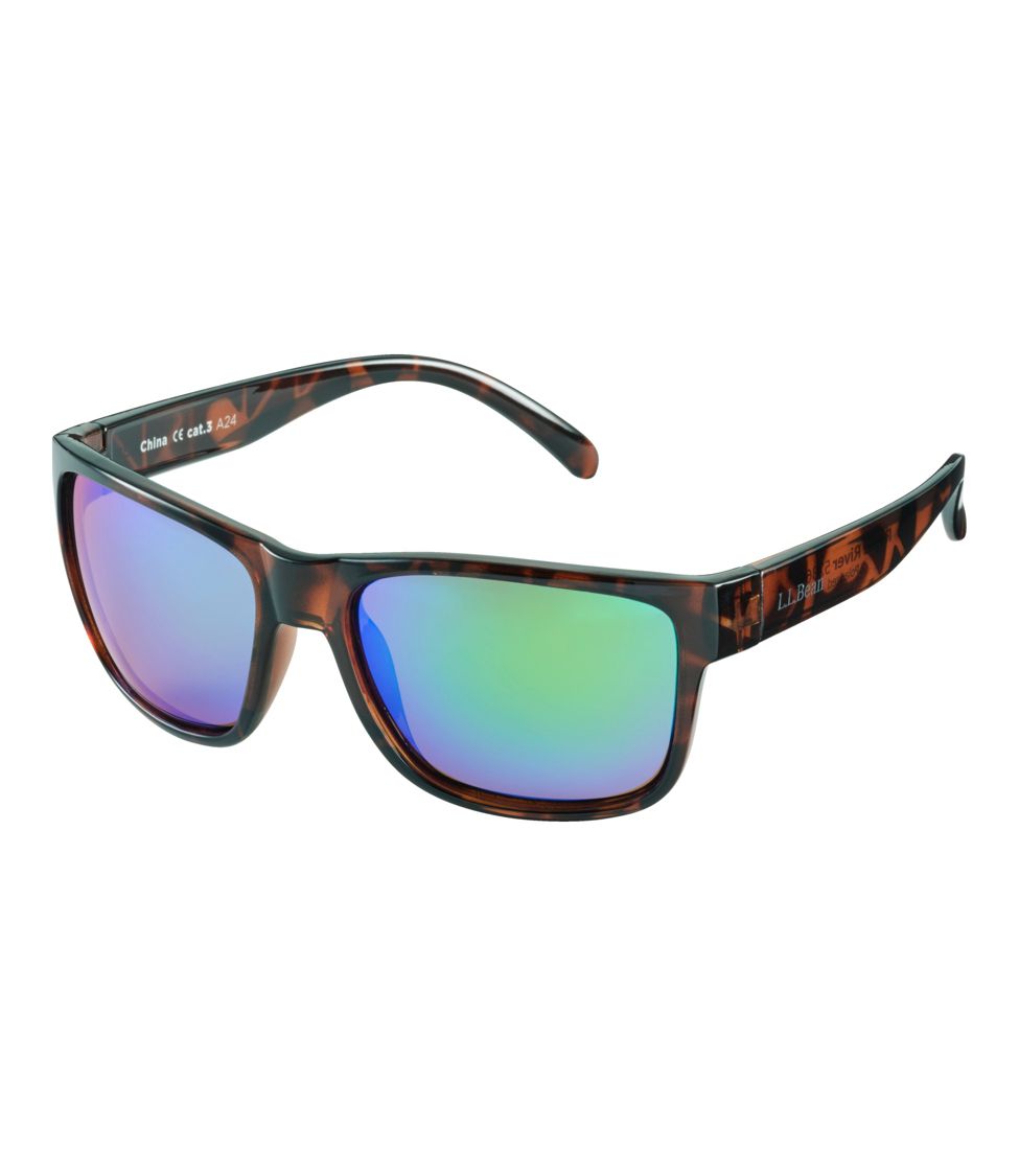 L.L.Bean Rapid River Polarized Sunglasses Demi Brown/Brown