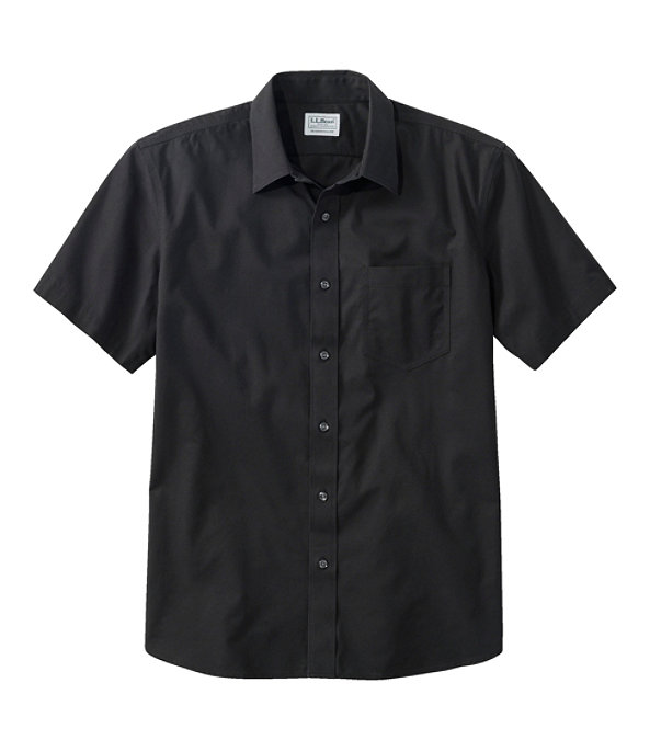 Everyday Wrinkle-Free Shirt, Short-Sleeve, Classic Black, large image number 0