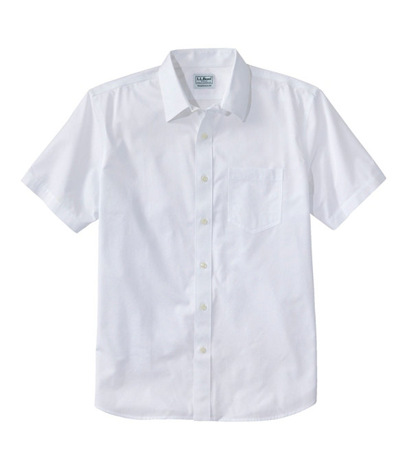 Everyday Wrinkle-Free Shirt, Short-Sleeve, White, large image number 0