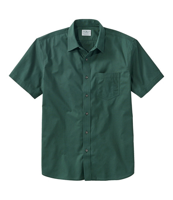 Everyday Wrinkle-Free Shirt, Short-Sleeve, Hunter Green, large image number 0