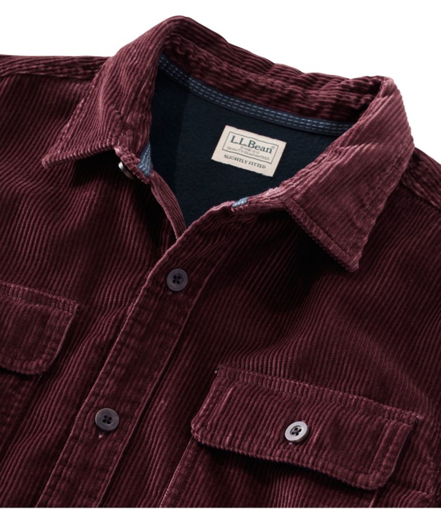 Men's Rangeley Corduroy Shirt, Slightly Fitted, Deep Blue, small image number 6