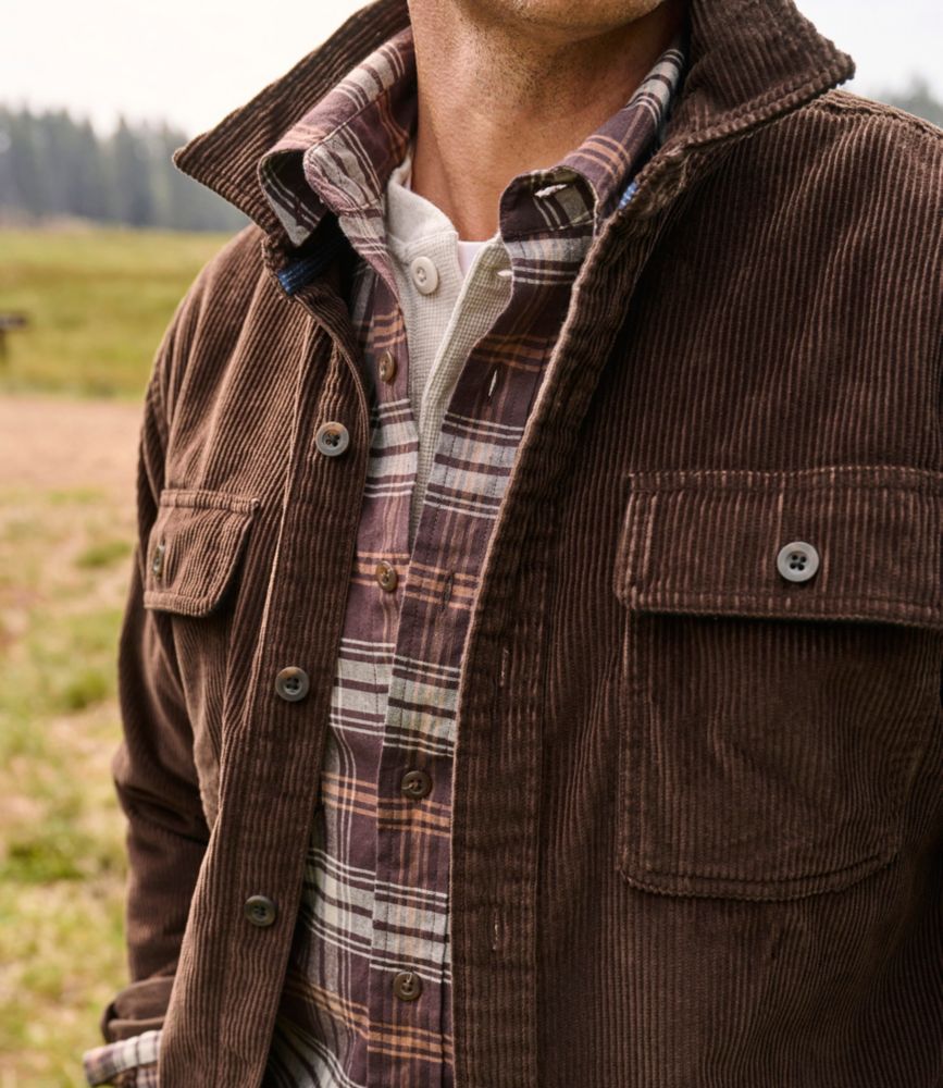 Men's Rangeley Corduroy Shirt, Slightly Fitted, Allspice, small image number 11