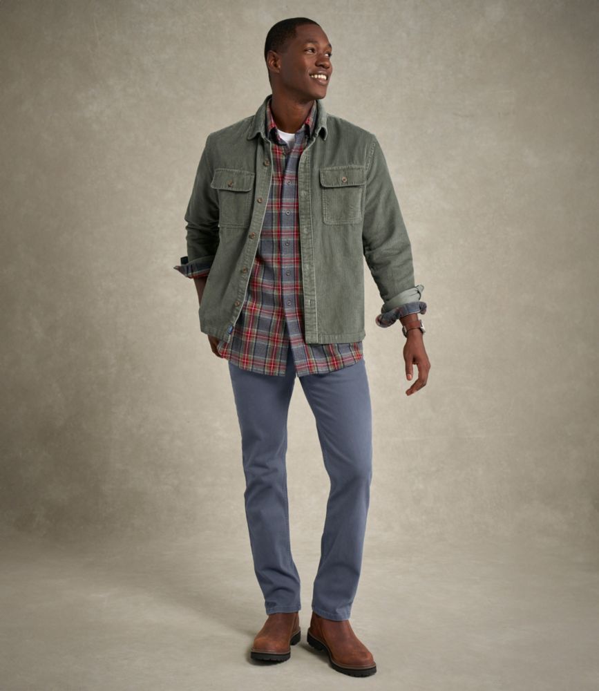 Men's Rangeley Corduroy Shirt, Slightly Fitted, Allspice, small image number 12