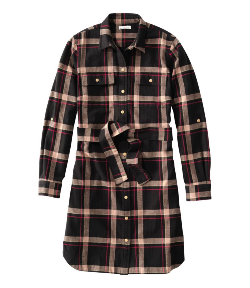 Women's Signature Camp Flannel Shirt Dress, Button-Front | Shirts &  Button-Downs at L.L.Bean