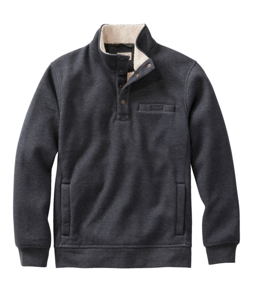 Men's Katahdin Iron Works Bonded Waffle Fleece, Mockneck | Fleece at L ...