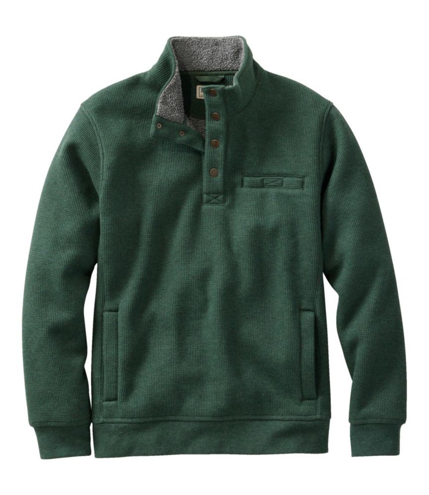 Men's Katahdin Iron Works Bonded Waffle Fleece, Mockneck