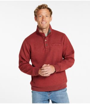 Men's Katahdin Iron Works Bonded Waffle Fleece, Mockneck, New