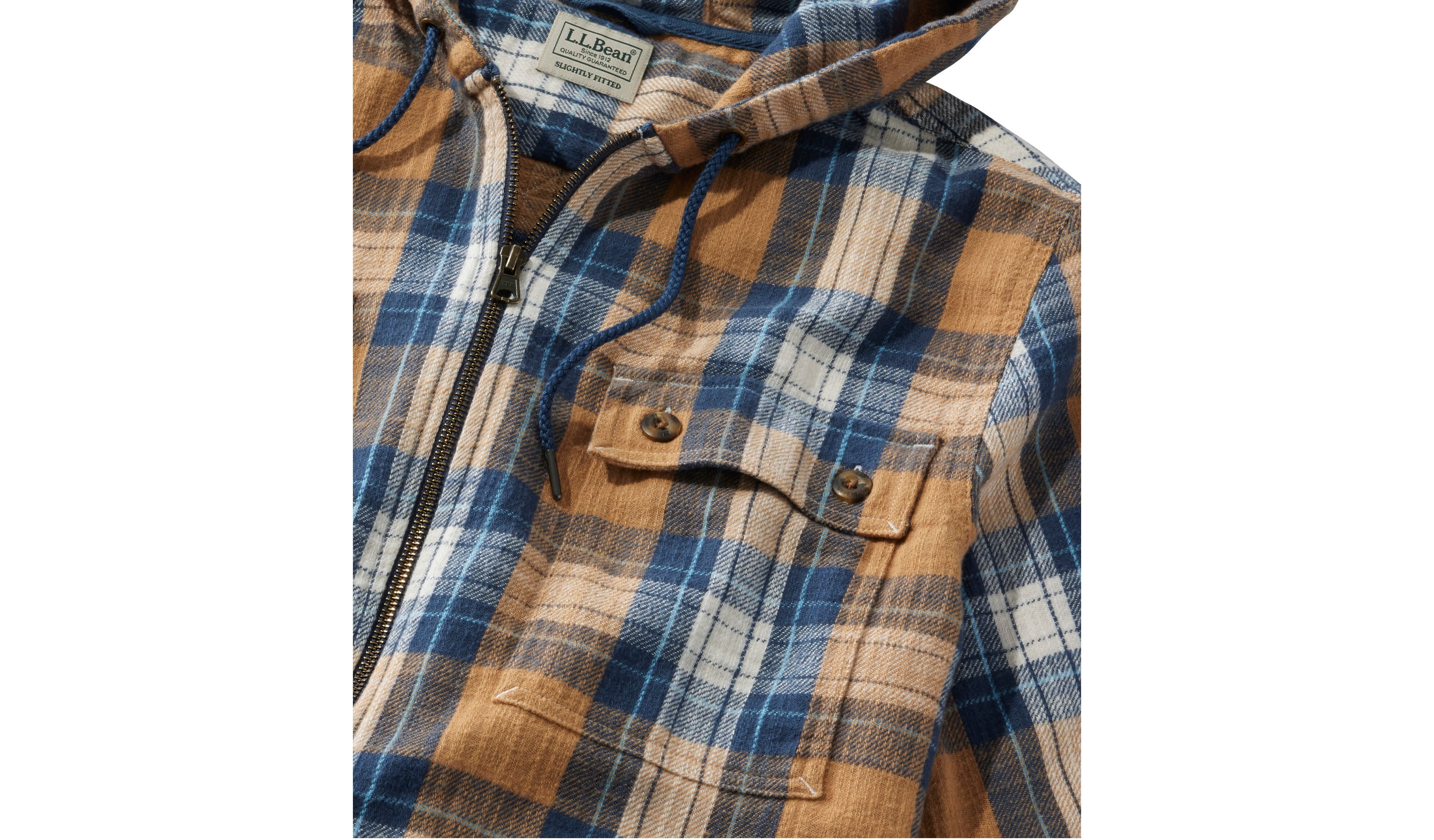 Men's 1912 Field Flannel Shirt, Slightly Fitted, Hooded, Plaid
