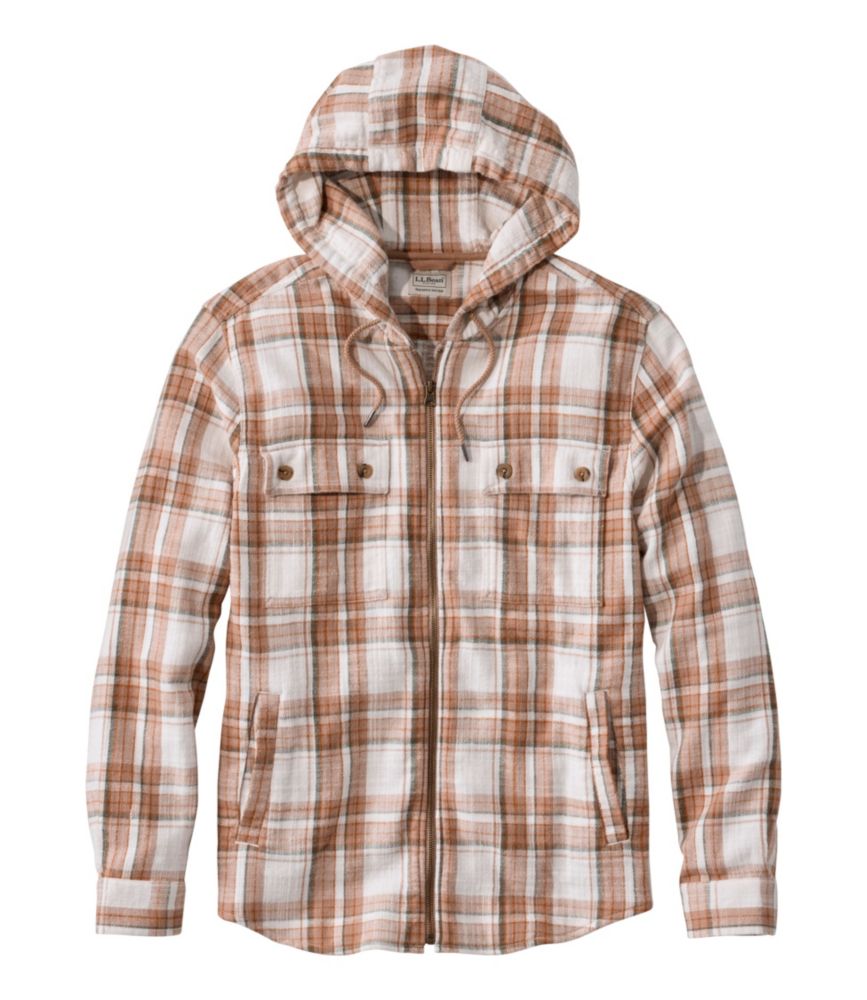 Men's 1912 Field Flannel Shirt, Hooded, Slightly Fitted Untucked Fit, Plaid