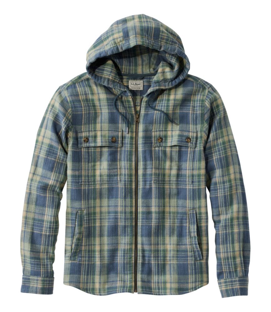 Men's 1912 Field Flannel Shirt, Hooded, Slightly Fitted Untucked Fit, Plaid