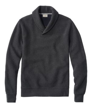 Men's Lakewashed Double-Knit Pullover, Shawl Collar