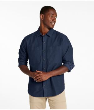 Men's Bean's Moleskin Shirt, Slightly Fitted Untucked Fit
