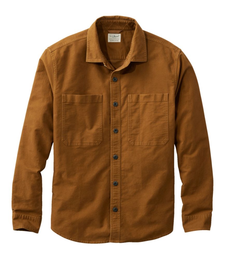 Men's Bean's Moleskin Shirt, Slightly Fitted Untucked Fit, Allspice, small image number 1