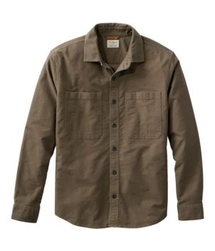 Men's Bean's Moleskin Shirt, Slightly Fitted Untucked Fit
