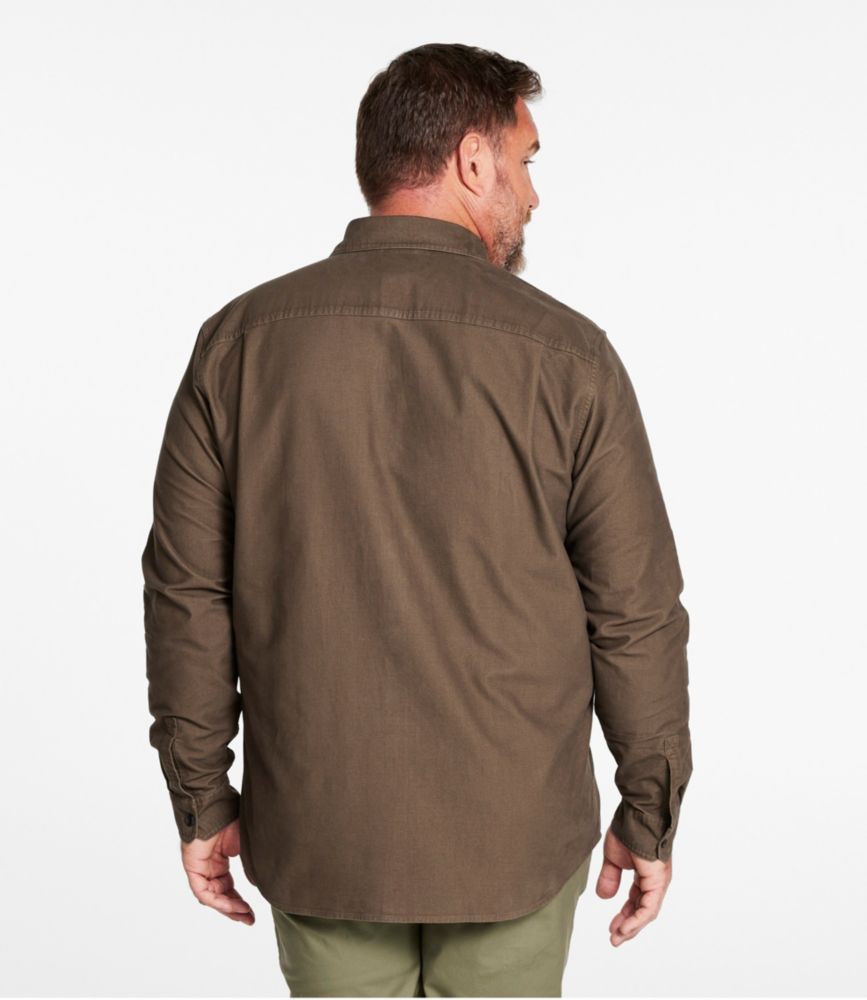 Men's Bean's Moleskin Shirt, Slightly Fitted Untucked Fit