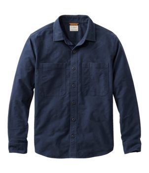 Men's Bean's Moleskin Shirt, Slightly Fitted Untucked Fit