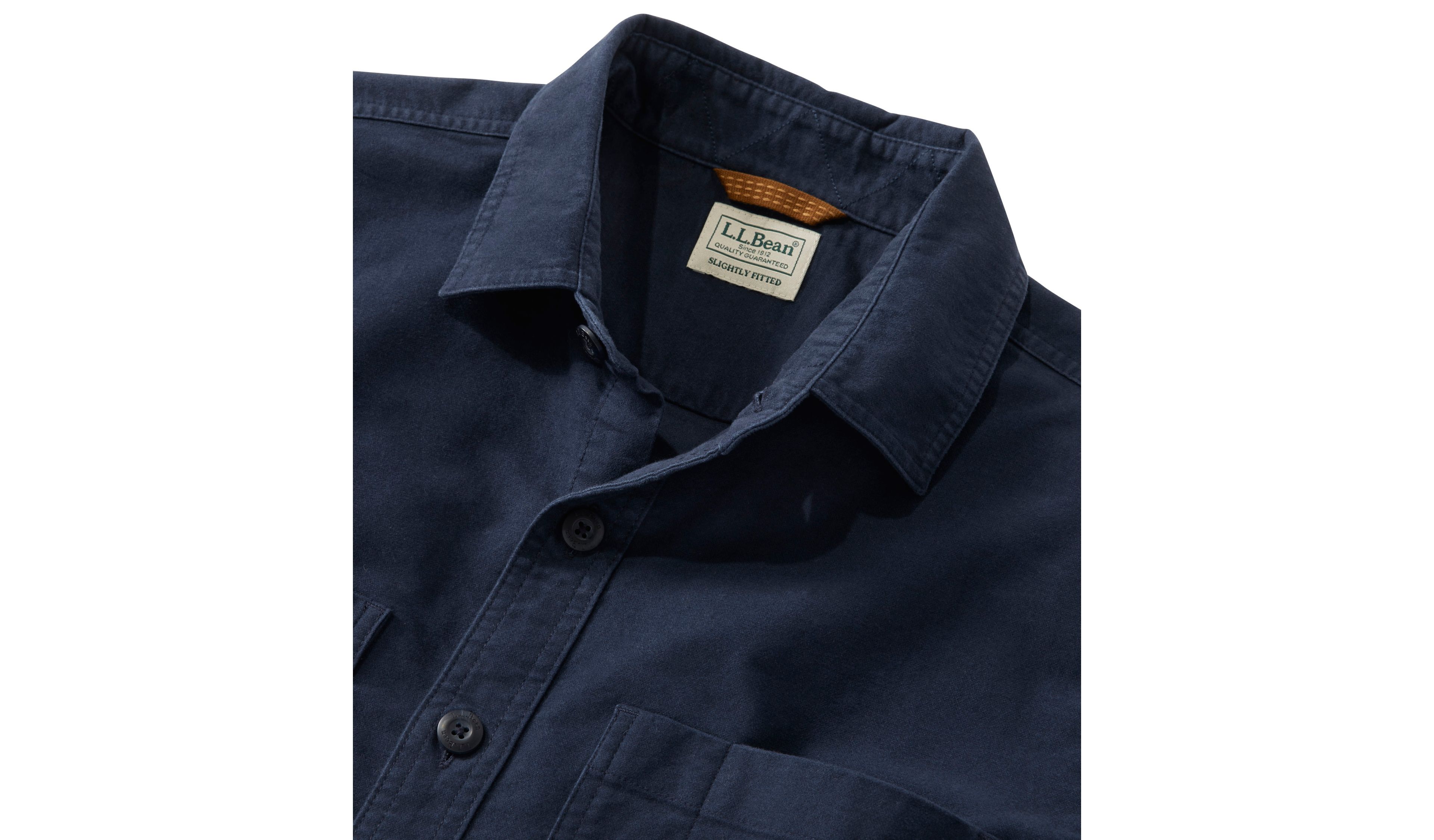 Men's Bean's Moleskin Shirt, Slightly Fitted