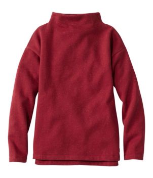 Women's Double L Soft Donegal Sweatshirt, Funnelneck