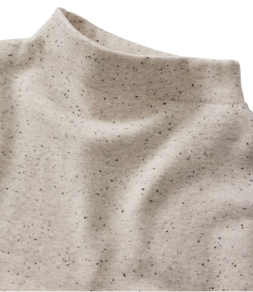 Women's Double L Soft Donegal Sweatshirt, Funnelneck