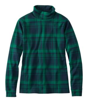 Women's L.L.Bean Interlock Turtleneck, Long-Sleeve Allover Print