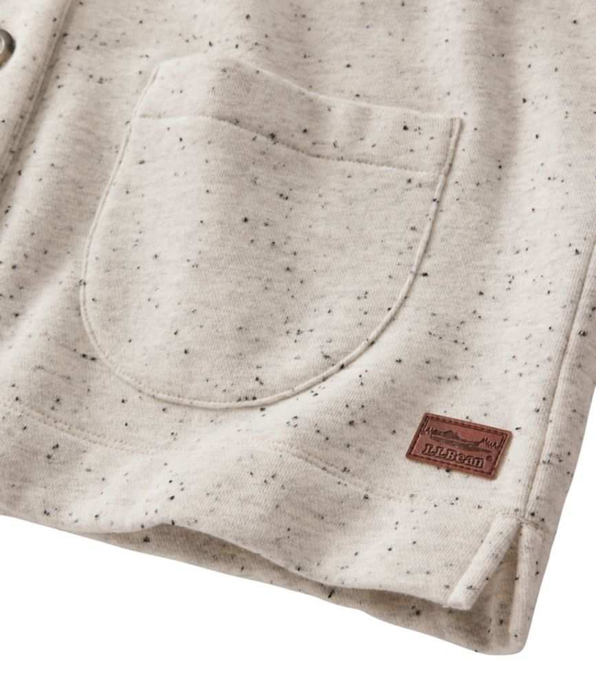 Women's Double L Soft Donegal Sweatshirt, Cardigan, Gray Donegal, small image number 4