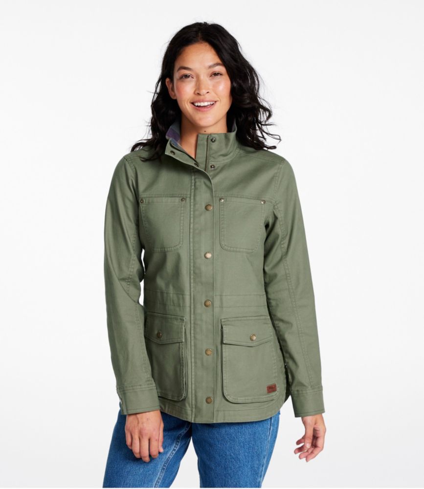 Women's BeanFlex Utility Jacket, Lined, Carbon Navy, small image number 2