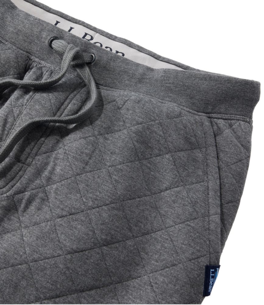 Men's Quilted Lounge Pants, Gray Heather, small image number 2