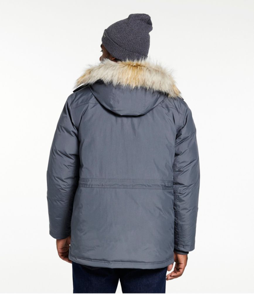 1980'S LLBean Baxter State Parka Mountain Parka Shell Jacket Made in USA Men's Size L Nylon navy blue type Vintage Second Hand