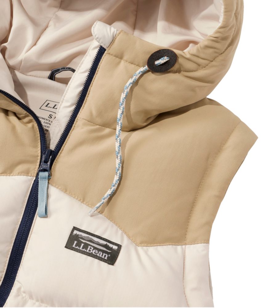 Women's Mountain Classic Hooded Down Vest, Shore/Sandstone, small image number 10
