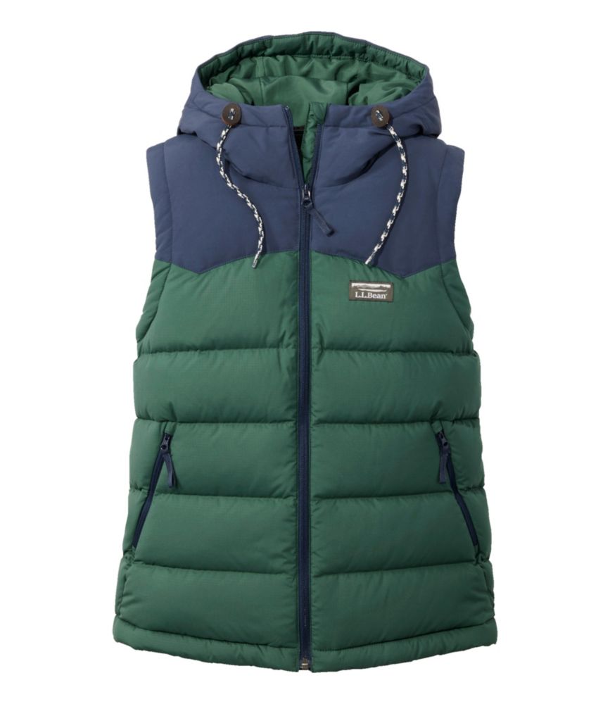 Green down vest women's on sale