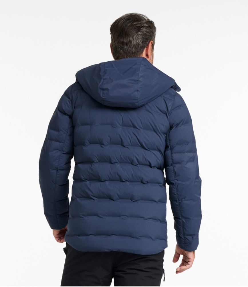 Men's Wind Challenger Stretch Down Jacket, Carbon Navy, small image number 3