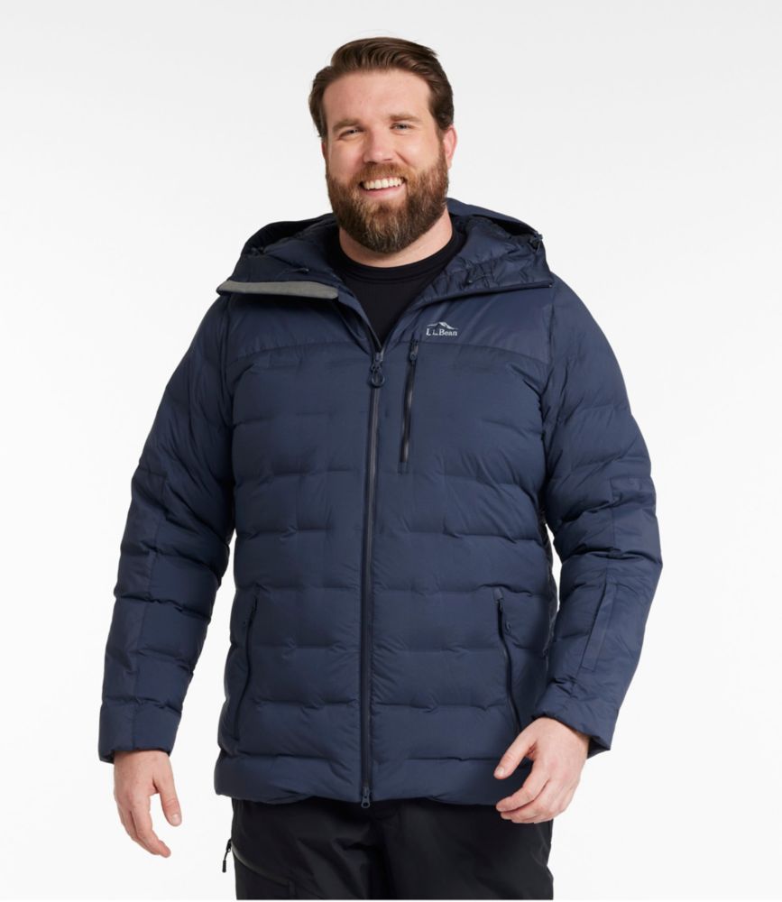 Men's Wind Challenger Stretch Down Jacket, Carbon Navy, small image number 7