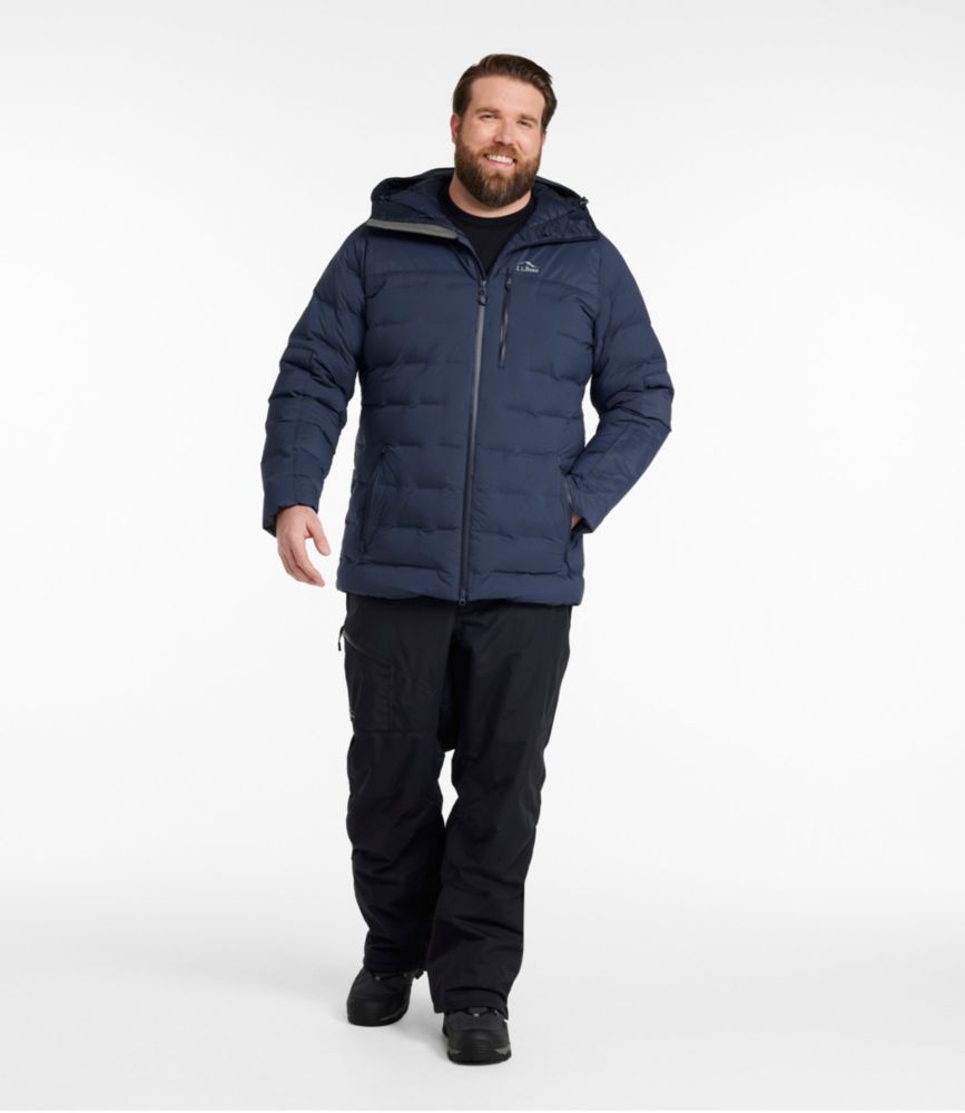 Men's Wind Challenger Stretch Down Jacket, Carbon Navy, small image number 9