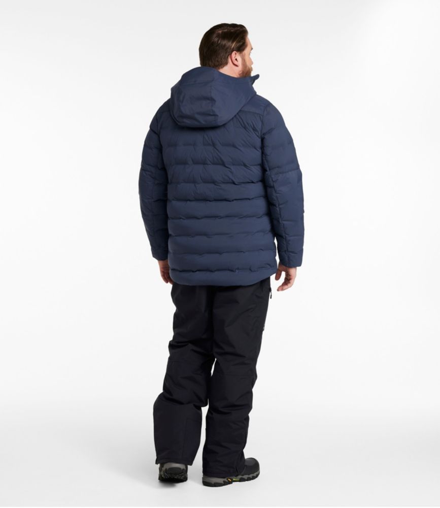 Men's Wind Challenger Stretch Down Jacket, Carbon Navy, small image number 10
