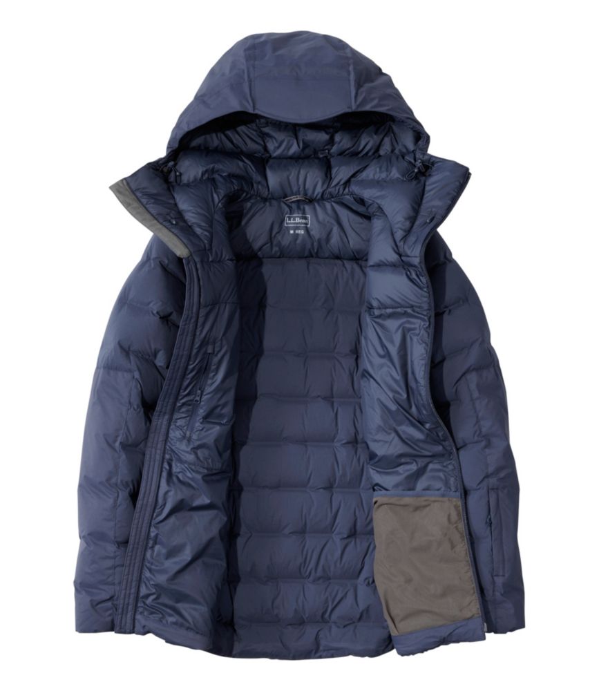 Men's Wind Challenger Stretch Down Jacket, Carbon Navy, small image number 12