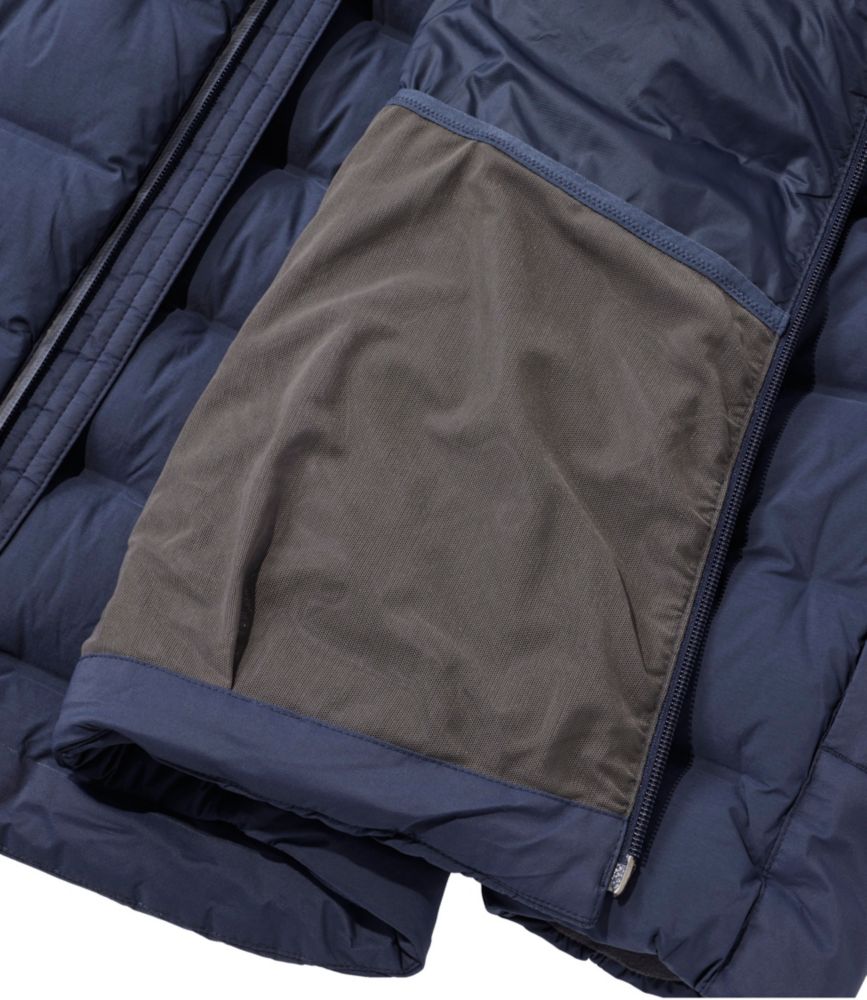 Men's Wind Challenger Stretch Down Jacket, Carbon Navy, small image number 14
