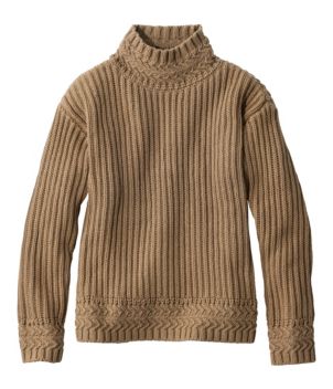 Women's Signature Original Cotton Ribbed Sweater, Mockneck
