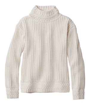 Women's Signature Original Cotton Ribbed Sweater, Mockneck