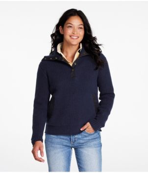 Women's Signature Mountain Ash Quarter-Snap Sweater, New