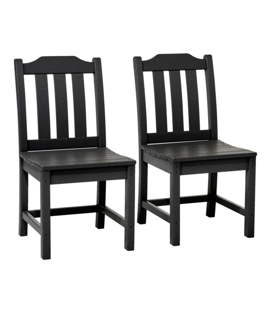 All-Weather Armless Chair, Set of Two