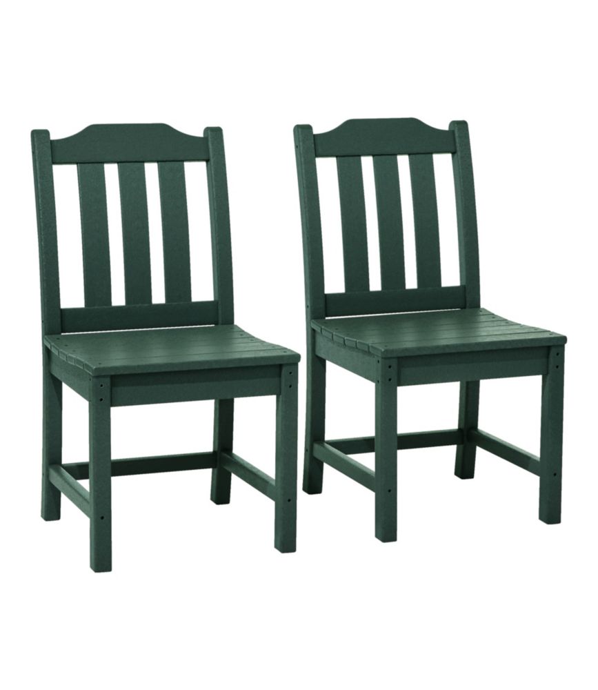 All-Weather Armless Chair, Set of Two