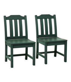 All-Weather Armless Chair, Set of Two