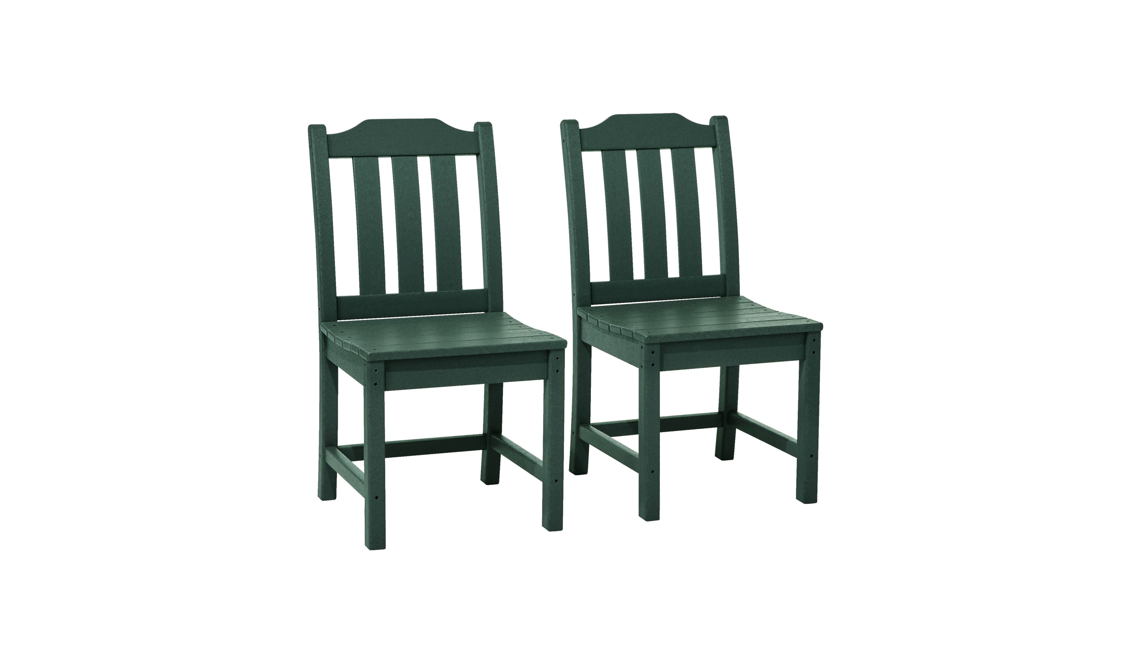 All-Weather Armless Chair, Set of Two
