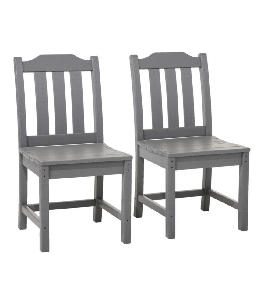 All-Weather Armless Chair, Set of Two