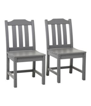 All-Weather Armless Chair, Set of Two